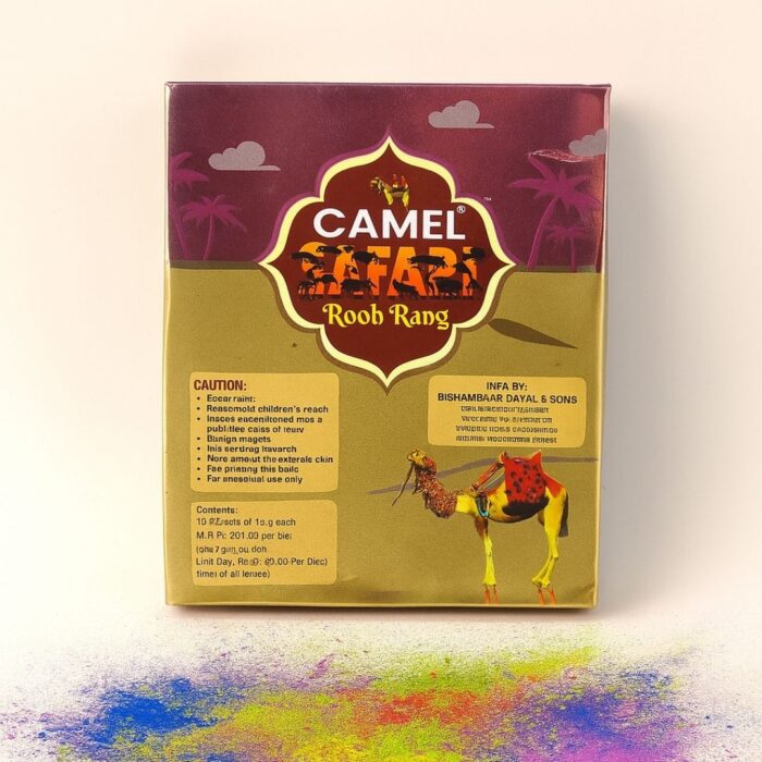 10g Holi Colour Dibbi Box (Rooh Rang) – Camel | Herbal, Non-Toxic Gulal for Vibrant & Safe Celebrations | Skin-Friendly Festive Colour Powder | Pack of 12 - Image 3