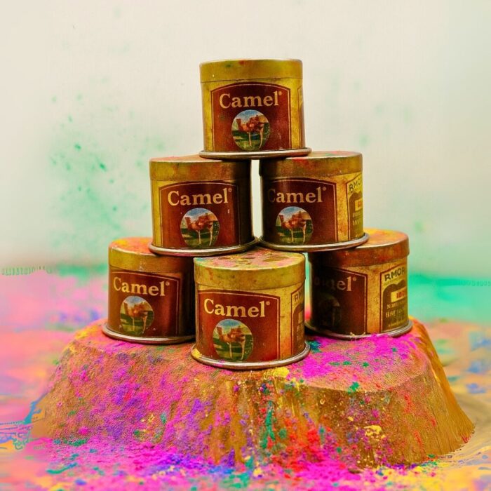 2g Rooh Rang Holi Colour Dibbi (Jar) – Camel | Premium Herbal Gulal, Safe & Vibrant for Festive Fun | Pack of 50 - Image 3