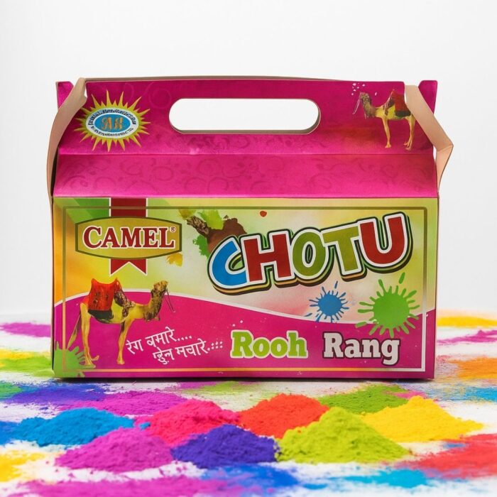 Camel Chotu 3.5g Dibbi Box Rooh Rang – Camel Holi Colour | Herbal, Skin-Friendly & Non-Toxic Mini Gulal Jar | Festive & Gifting Essential | Pack of 12 - Image 2