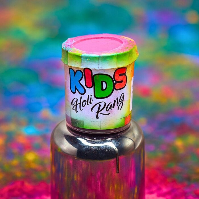 Kids 10g Dibbi Rooh Rang Holi Colour – Camel | Safe, Herbal & Non-Toxic Gulal for Children | Skin-Friendly, Easy to Wash | Festival of Colours Special Pack  ||Pack of 10 - Image 3