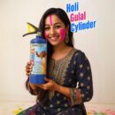 Holi Gulal Cylinder 2KG by Camel – Premium, Skin-Friendly & Herbal Holi Colour for Safe Celebrations
