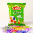 Camel Gold Air Pouch 80g – Camel Holi Color | Herbal, Skin-Friendly, Vibrant Gulal for Festive Celebrations | Pack of 12