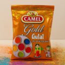 Camel Gold Air Pouch 80g – Camel Holi Color | Herbal, Skin-Friendly, Vibrant Gulal for Festive Celebrations | Pack of 12
