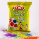 Camel Gold Air Pouch 80g – Camel Holi Color | Herbal, Skin-Friendly, Vibrant Gulal for Festive Celebrations | Pack of 12