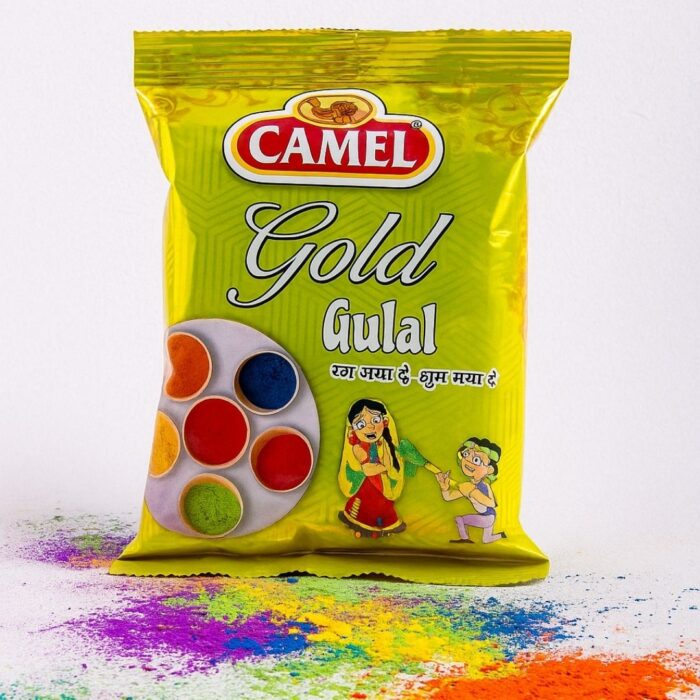 Camel Gold Air Pouch 80g – Camel Holi Color | Herbal, Skin-Friendly, Vibrant Gulal for Festive Celebrations | Pack of 12 - Image 6