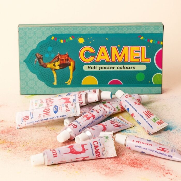 Makeup Paste Colour Box by Camel | Premium Holi Colour Paste for Festivals & Celebrations | Skin-Safe, Long-Lasting & Vibrant Festive Colour | Herbal & Non-Toxic Formula  ||Pack of 10