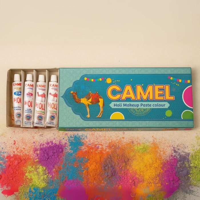 Makeup Paste Colour Box by Camel | Premium Holi Colour Paste for Festivals & Celebrations | Skin-Safe, Long-Lasting & Vibrant Festive Colour | Herbal & Non-Toxic Formula  ||Pack of 10 - Image 2