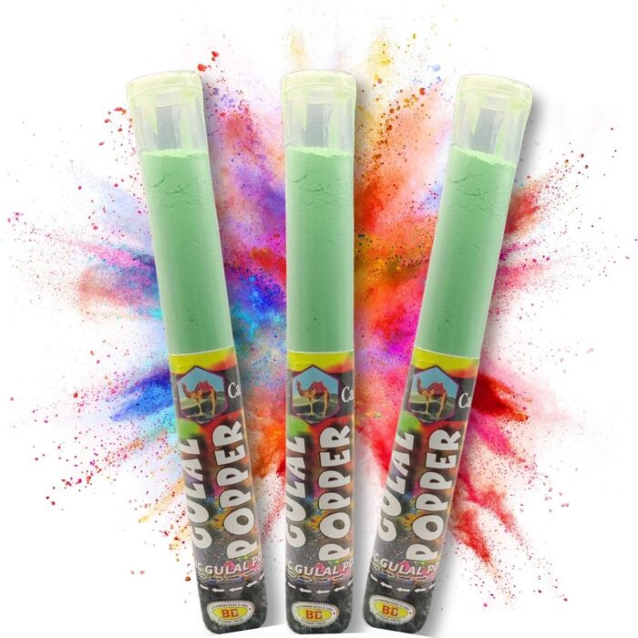 Holi Gulal Popper – Pack of 12, 4 Bright Colours | CAMEL Holi Colour Popper for Safe & Fun Celebration | Skin-Friendly, Easy to Use, Party Essential - Image 3