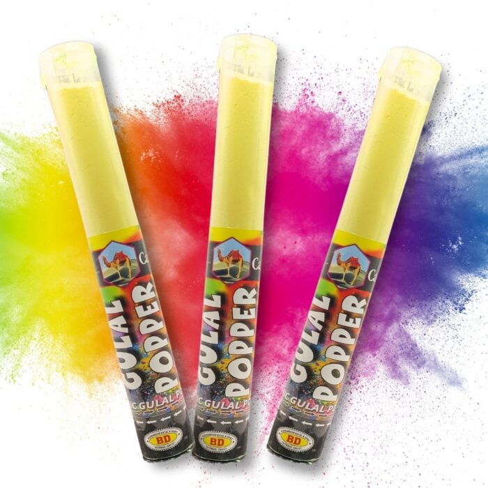 Holi Gulal Popper – Pack of 12, 4 Bright Colours | CAMEL Holi Colour Popper for Safe & Fun Celebration | Skin-Friendly, Easy to Use, Party Essential - Image 5