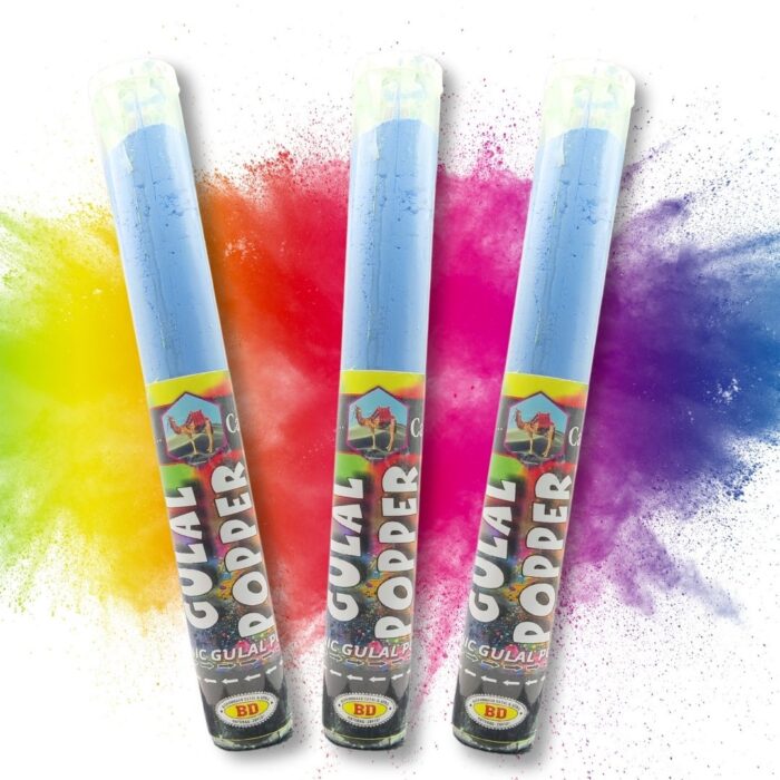 Holi Gulal Popper – Pack of 12, 4 Bright Colours | CAMEL Holi Colour Popper for Safe & Fun Celebration | Skin-Friendly, Easy to Use, Party Essential - Image 6
