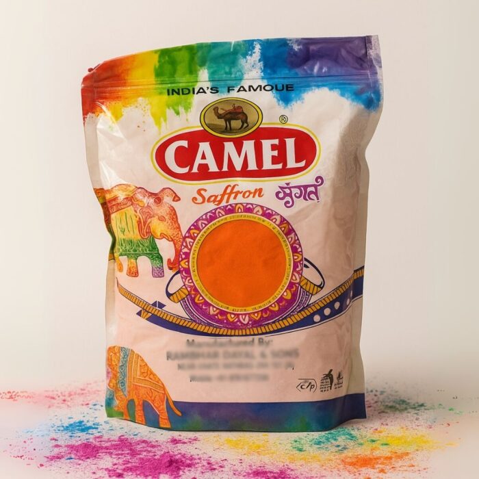 Rainbow 1kg Holi Gulal Pouch – Camel | Premium, Herbal, Skin-Friendly Festival Color Powder for Holi & Celebrations - Image 4