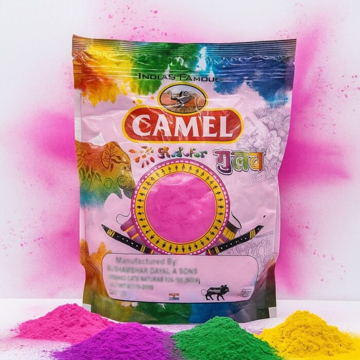 Rainbow 1kg Holi Gulal Pouch – Camel | Premium, Herbal, Skin-Friendly Festival Color Powder for Holi & Celebrations - Image 6