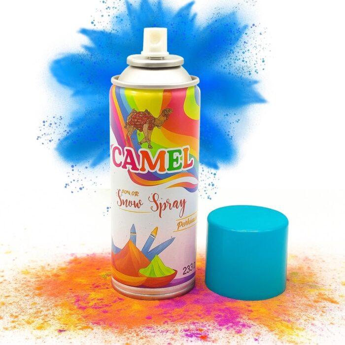 Snow Spray 250ml Bottle – Camel | Premium Holi & Party Spray for Celebrations | Non-Toxic, Safe & Vibrant Color Foam - Image 3