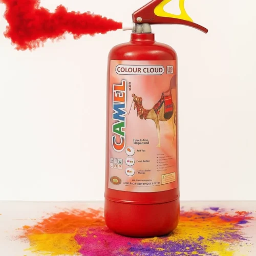 Holi Gulal Cylinder 4KG Colour Cloud – Camel | Premium Non-Toxic Holi Color Powder for Festivals & Events | Herbal, Skin-Friendly, Eco-Safe