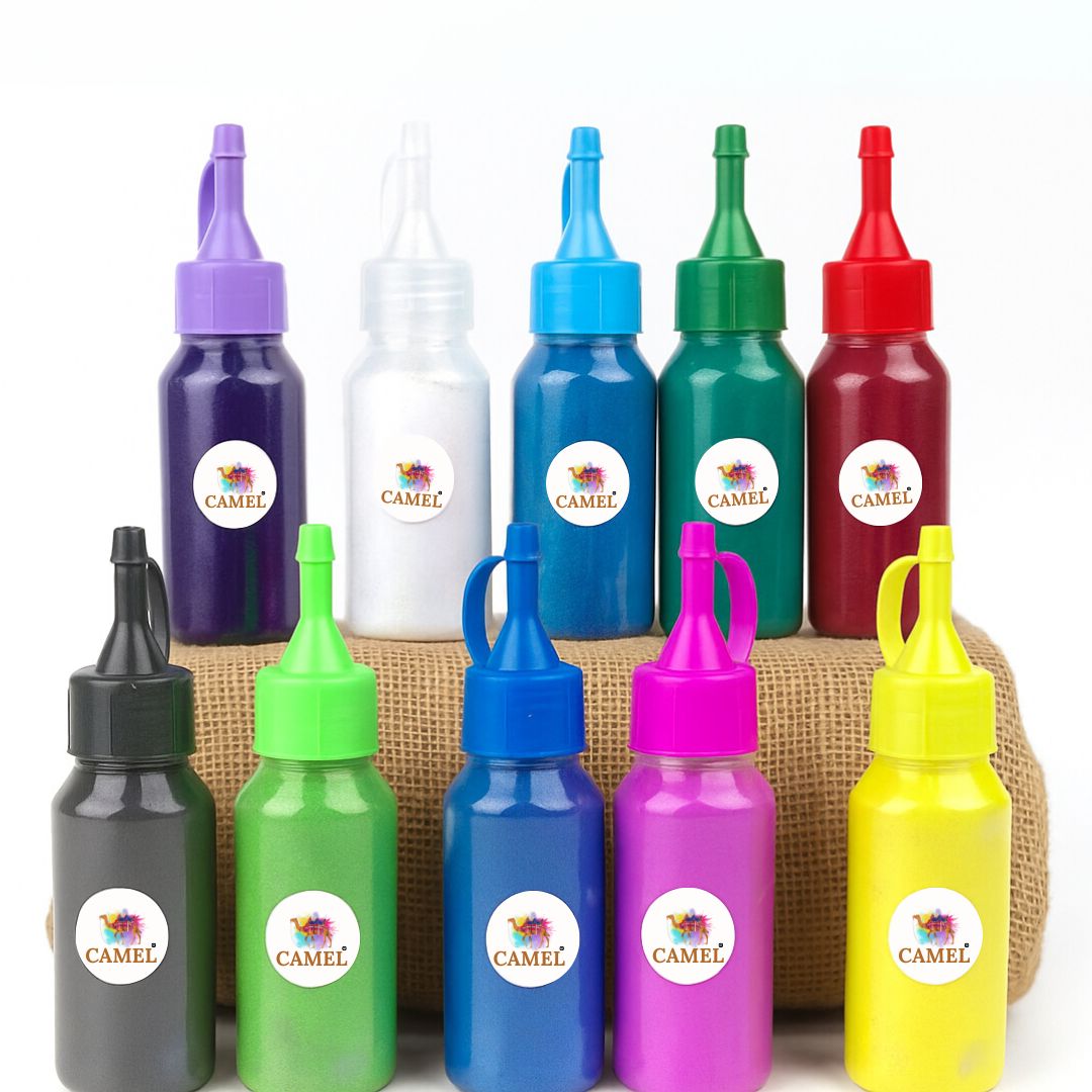 Camel -Vrinda Rangoli Colours| 10 Tube Kit Easy Bottle Design Powder for Diwali, Navratri, Pongal, Pooja, Mandir & Home Decoration (Non-Sticky, Non-Toxic, Uniform Size, Pack of 10) 2 Camel -Vrinda Rangoli Colours| 10 Tube Kit Easy Bottle Design Powder for Diwali, Navratri, Pongal, Pooja, Mandir & Home Decoration (Non-Sticky, Non-Toxic, Uniform Size, Pack of 10) - Image 2